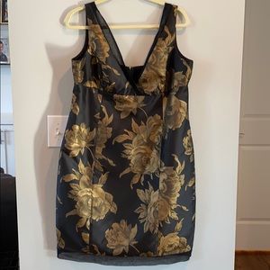 Jones NY black/gold stunner dress